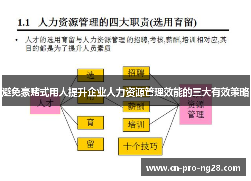 避免豪赌式用人提升企业人力资源管理效能的三大有效策略